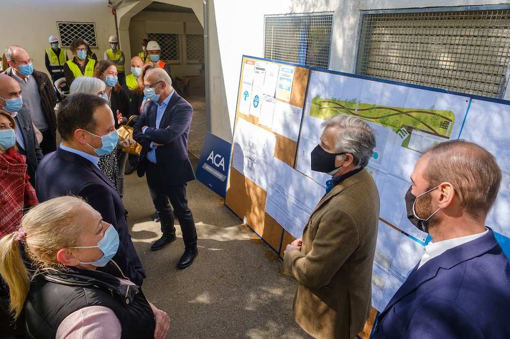 Fernando Medina no lançamento das obras das Escola Básica Gonçalo Ribeiro Telles