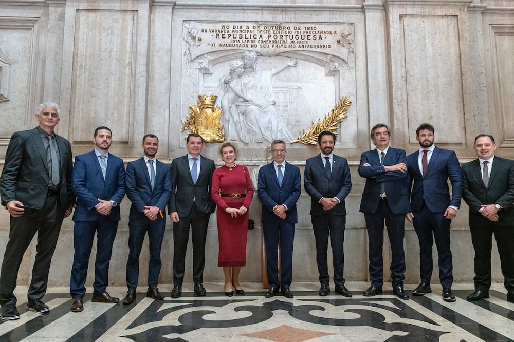 Cerimónia de assinatura do Acordo de Cooperação e Amizade São Paulo / Lisboa - Paços do Concelho
