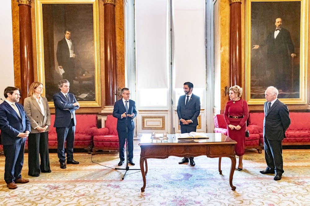 Cerimónia de assinatura do Acordo de Cooperação e Amizade São Paulo / Lisboa - Salão Nobre dos Paços do Concelho