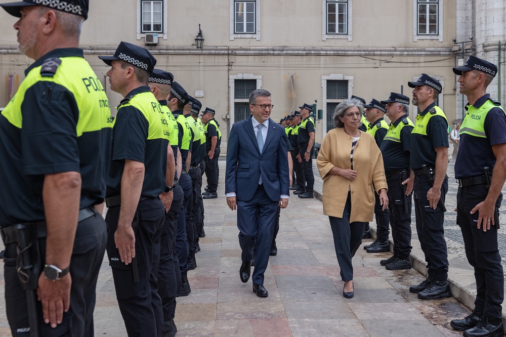 Carlos Moedas, presidente da Câmara Municipal de Lisboa e Isabel Oneto, Secretária de Estado da Administração Interna - Praça do Município