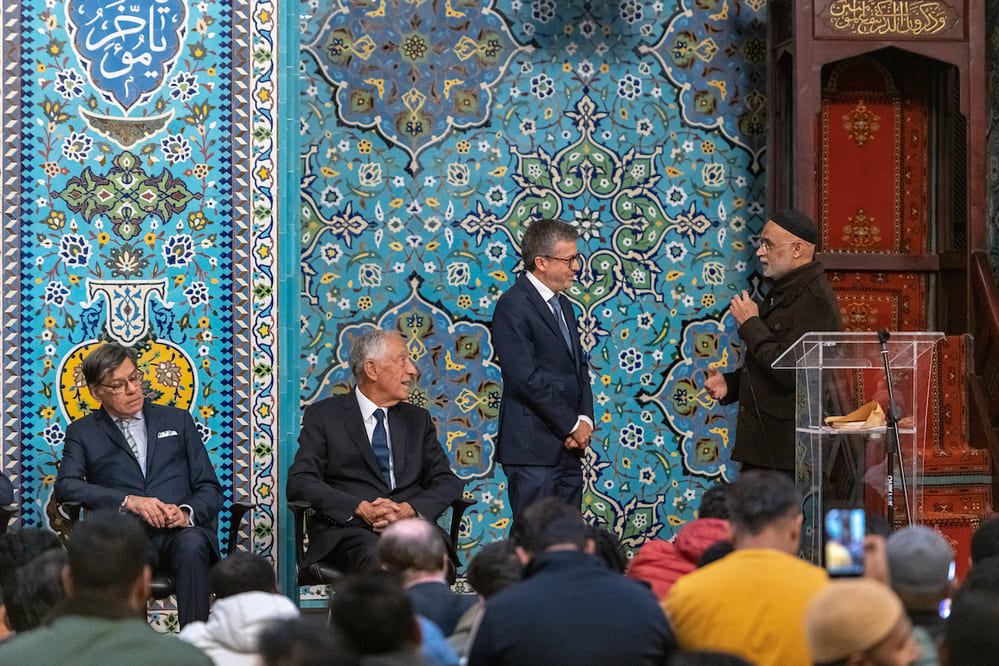 A celebração do Iftar teve a presença de Marcelo Rebelo de Sousa, Presidente da República, e de Carlos Moedas, presidente da Câmara de Lisboa