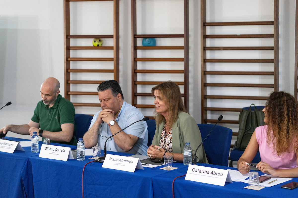 Silvino Correia, presidente da JF Beato, e Joana Almeida, vereadora do Urbanismo