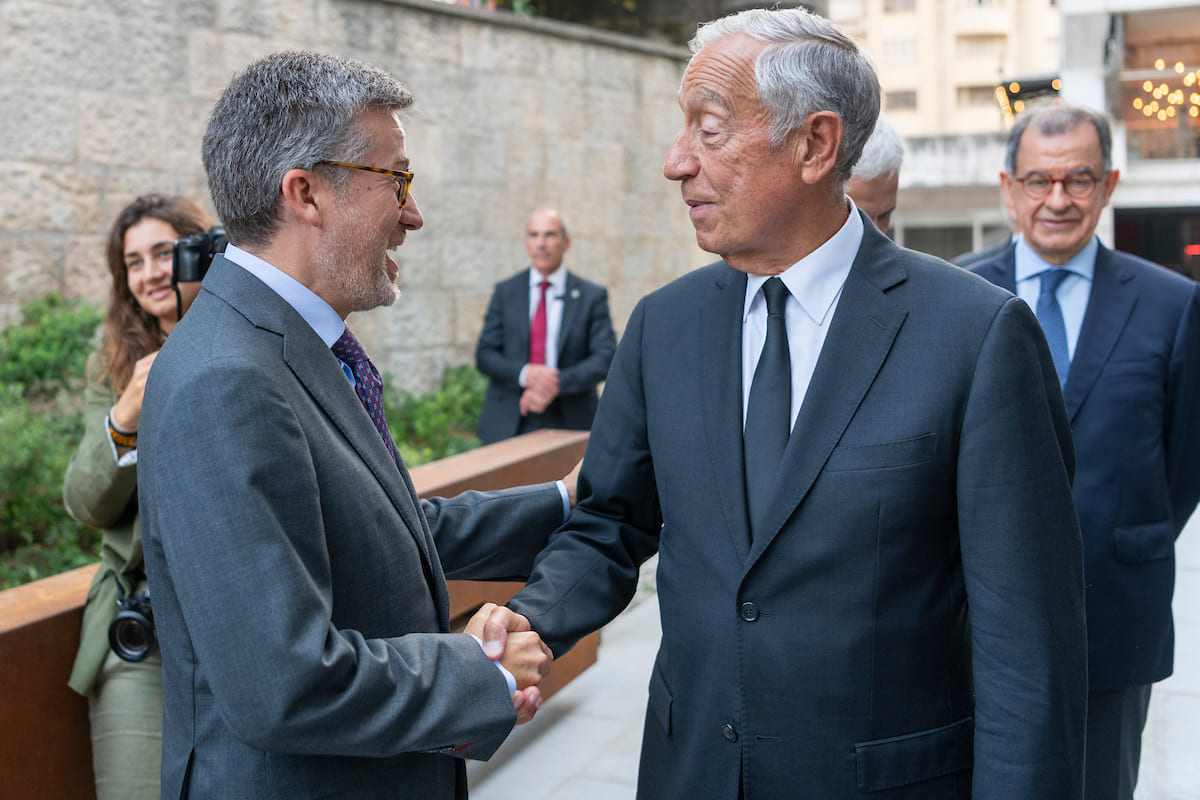 Carlos Moedas and Marcelo Rebelo de Sousa - Inauguration of the Gulbenkian Modern Art Center