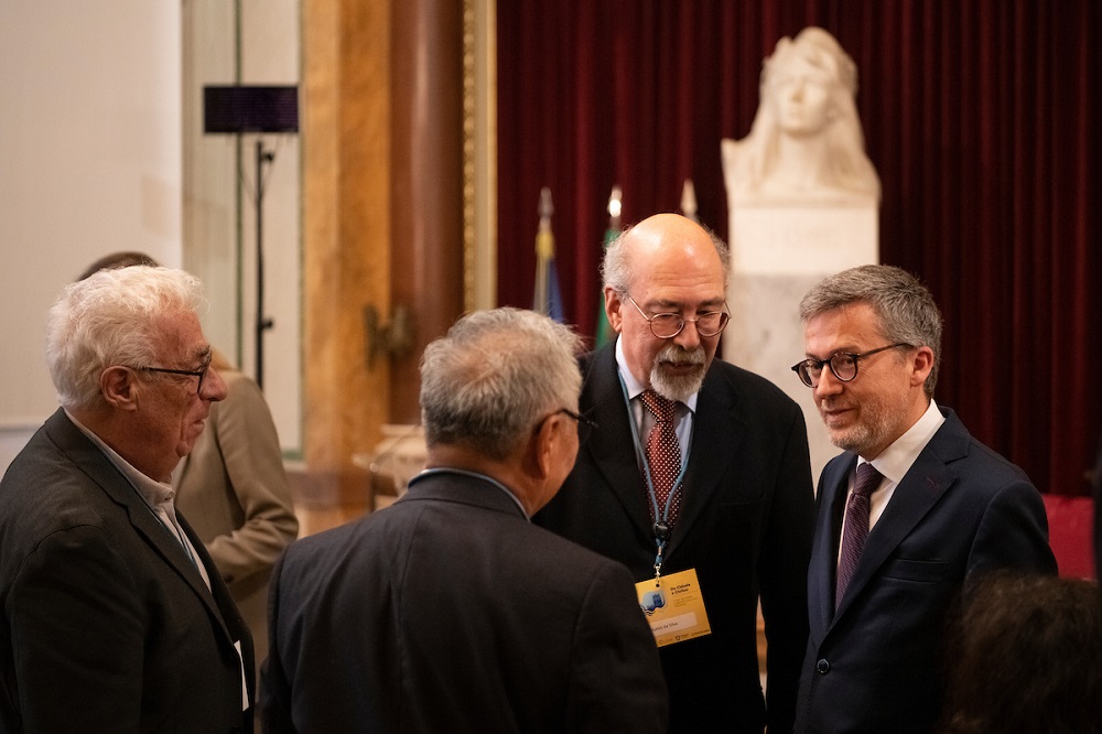 Fernando Nunes da Silva, presidente da INTA, e Carlos Moedas, presidente da CML - 45º congresso da INTA