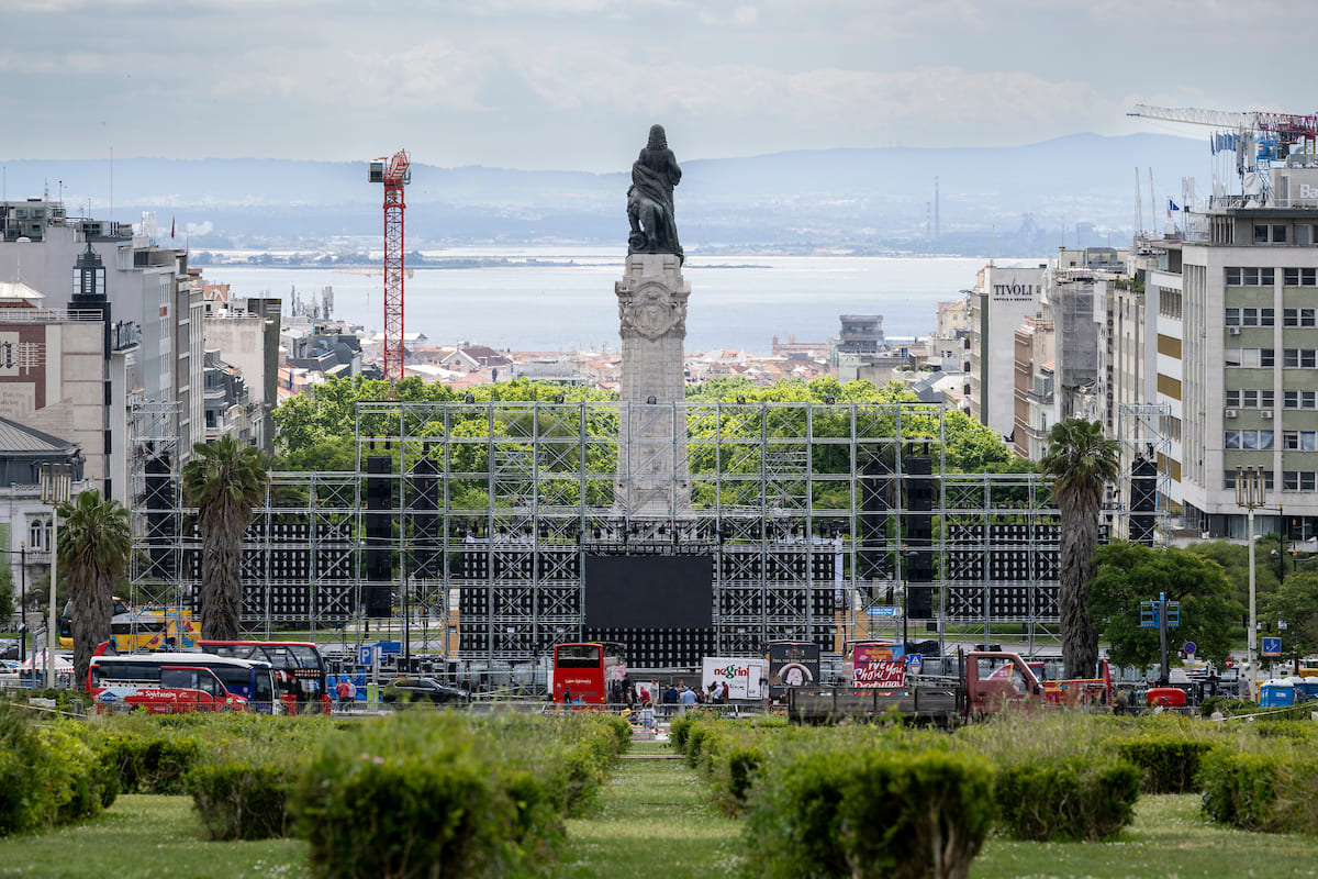 Lisboa prepara a festa dos campeões no Marquês 