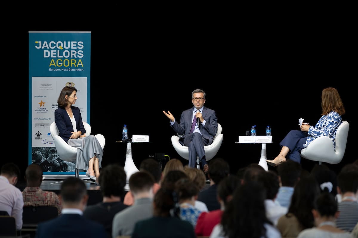 Carlos Moedas participou num debate com a economista Laurence Boone