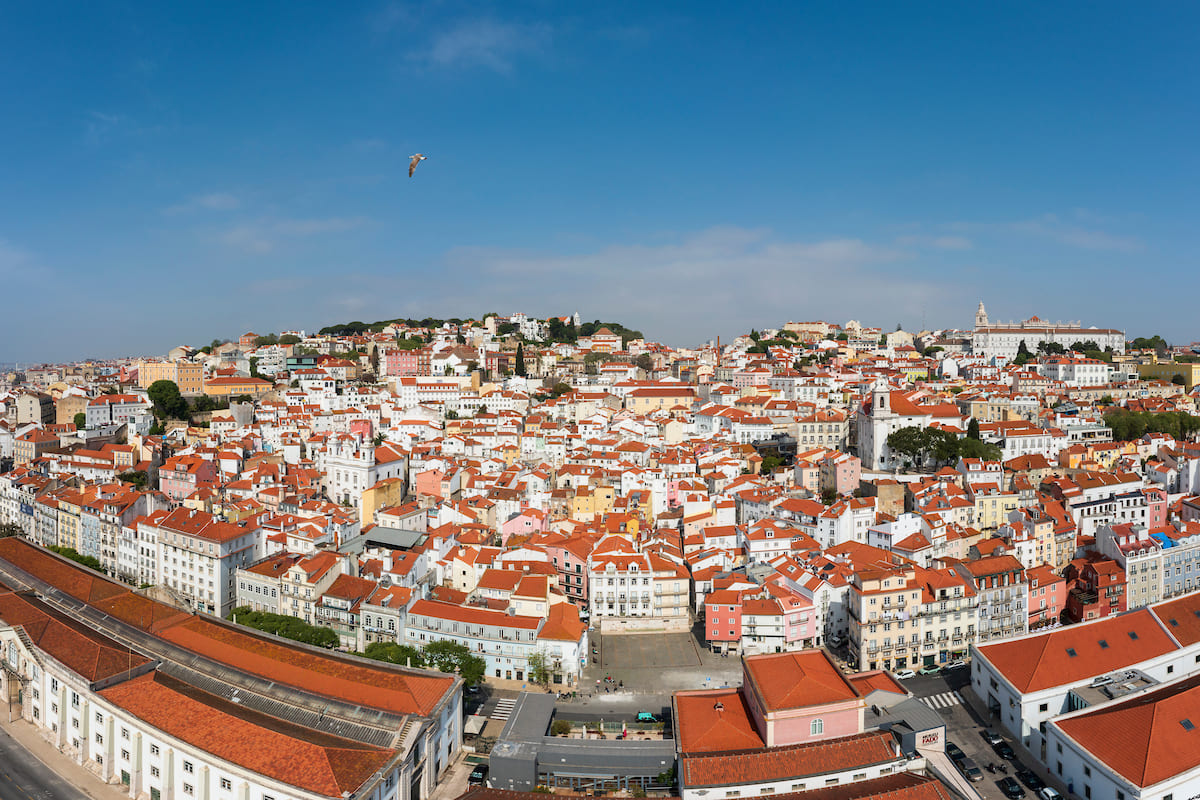 Vista aérea de Alfama