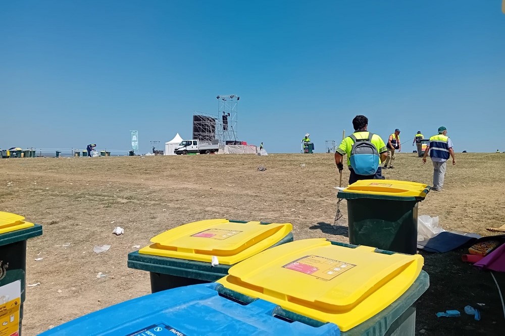 Durante a Jornada Mundial da Juventude os serviços de higiene urbana de Lisboa recolheram 117 toneladas de resíduos no Parque Tejo