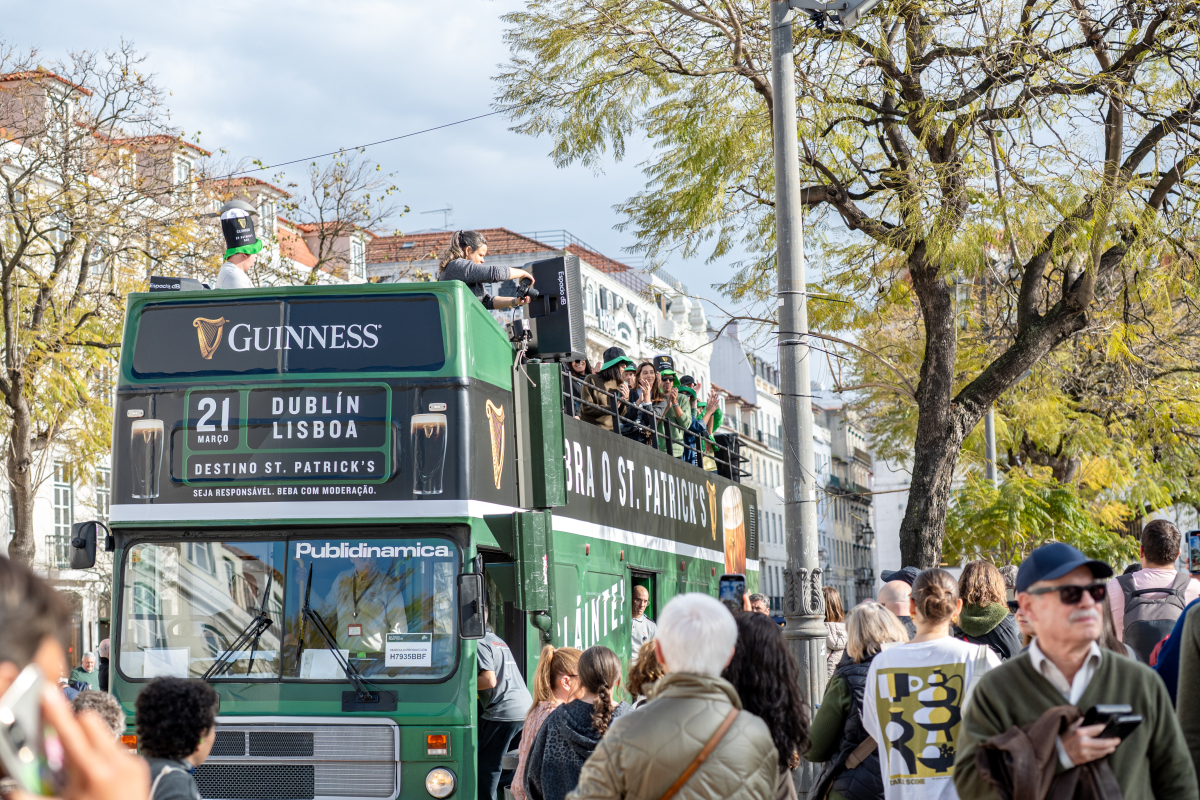 This Saturday, Avenida da Liberdade hosted a parade as part of the St. Patrick's Day celebrations