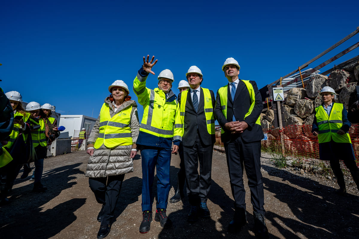 Carlos Moedas recebeu vice-presidente da Comissão Europeia na visita à obra do Plano Geral de Drenagem