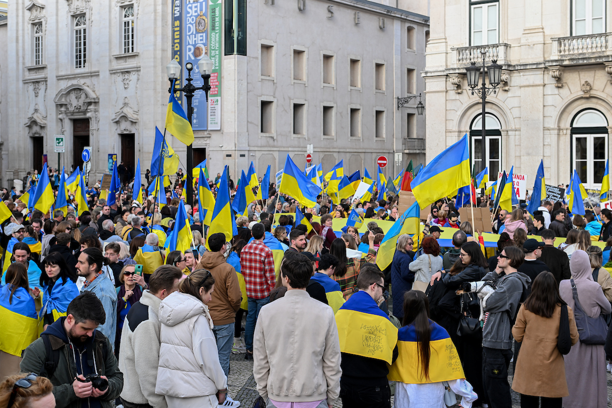 O evento reafirmou a posição de Lisboa em solidariedade com a Ucrânia