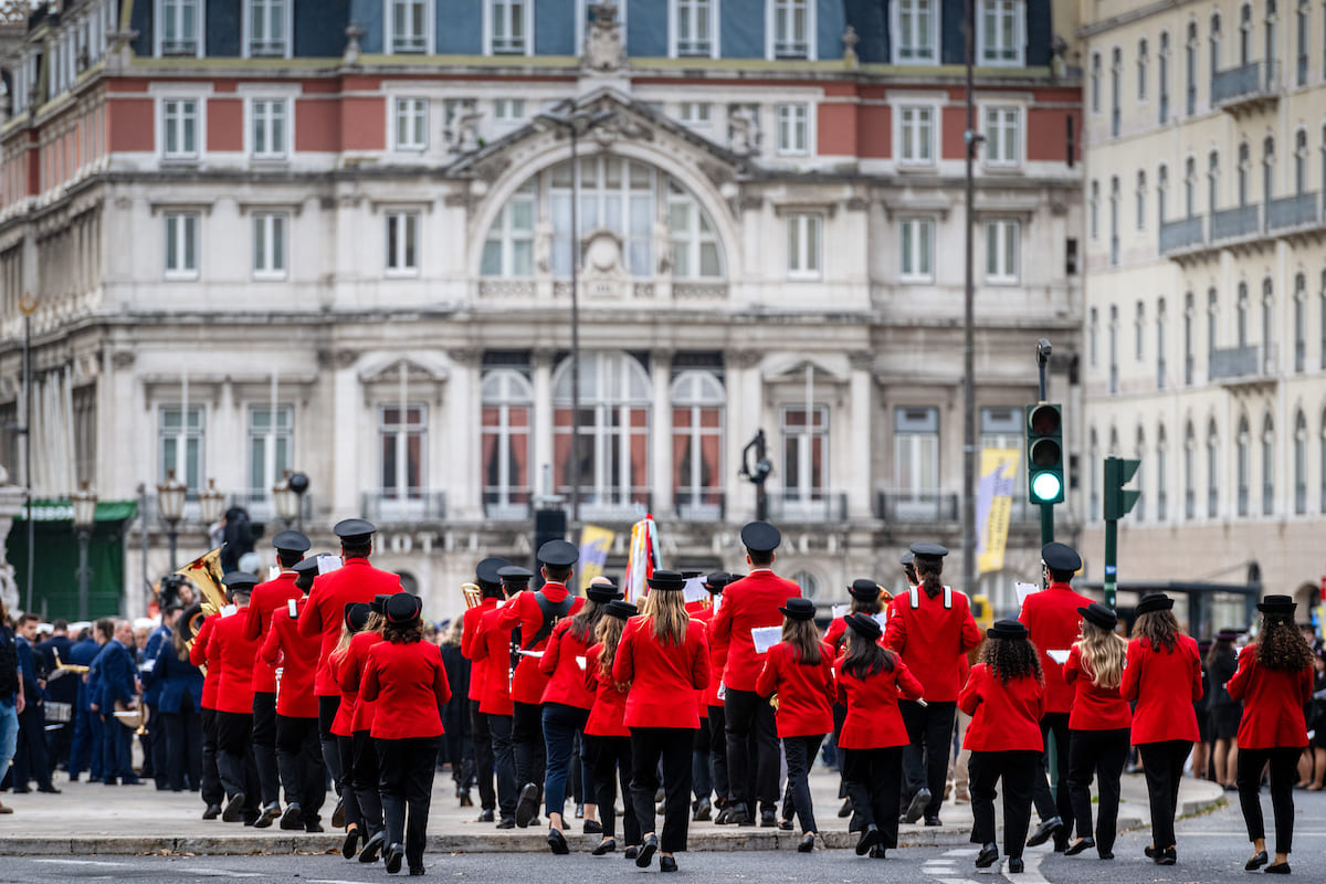 Desfile de Bandas Filarmónicas encerrou comemorações do 1.º de Dezembro - Praça dos Restauradores