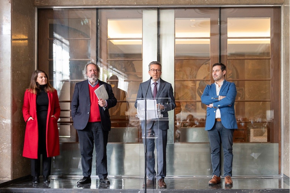 Joana Gomes Cardoso, Pacheco Pereira, Carlos Moedas e Diogo Moura - Abertura da Exposição “Proibido por inconveniente, Materiais das Censuras no Arquivo Ephemera”