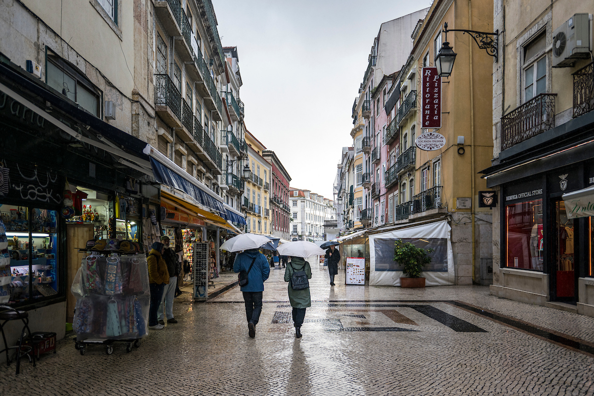 Aviso Amarelo: chuva forte em Lisboa