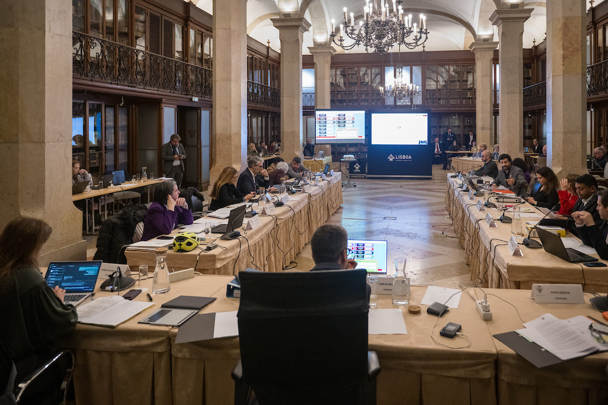 Reunião da Câmara Municipal de Lisboa - Sala do Arquivo dos Paços do Concelho