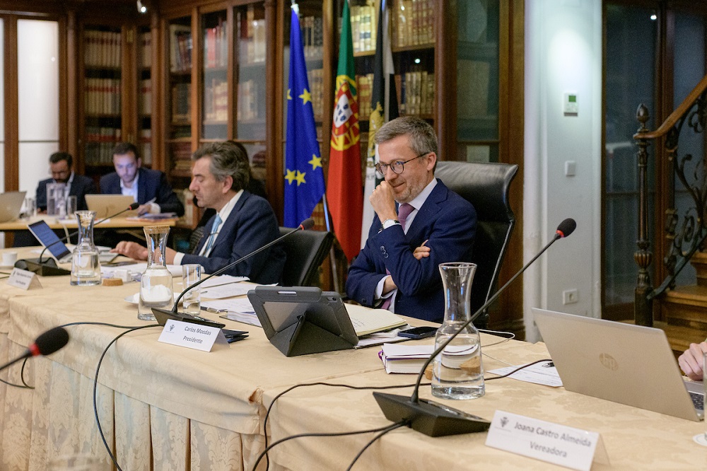 Reunião pública da Câmara Municipal de Lisboa - Sala do Arquivo dos Paços do Concelho