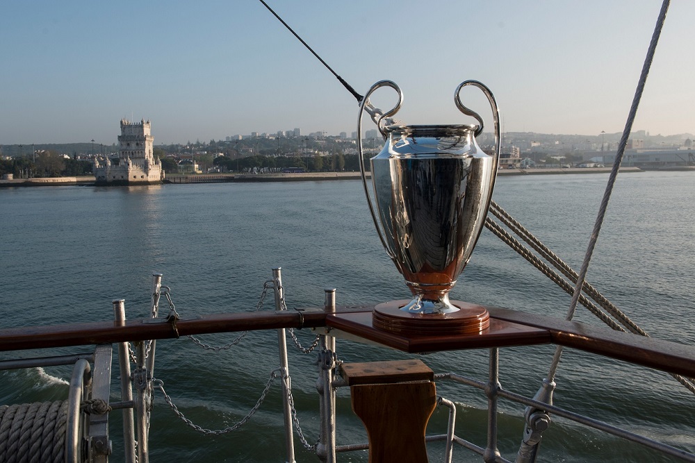 Taça da Liga dos Campeões a bordo do Navio Escola Sagres