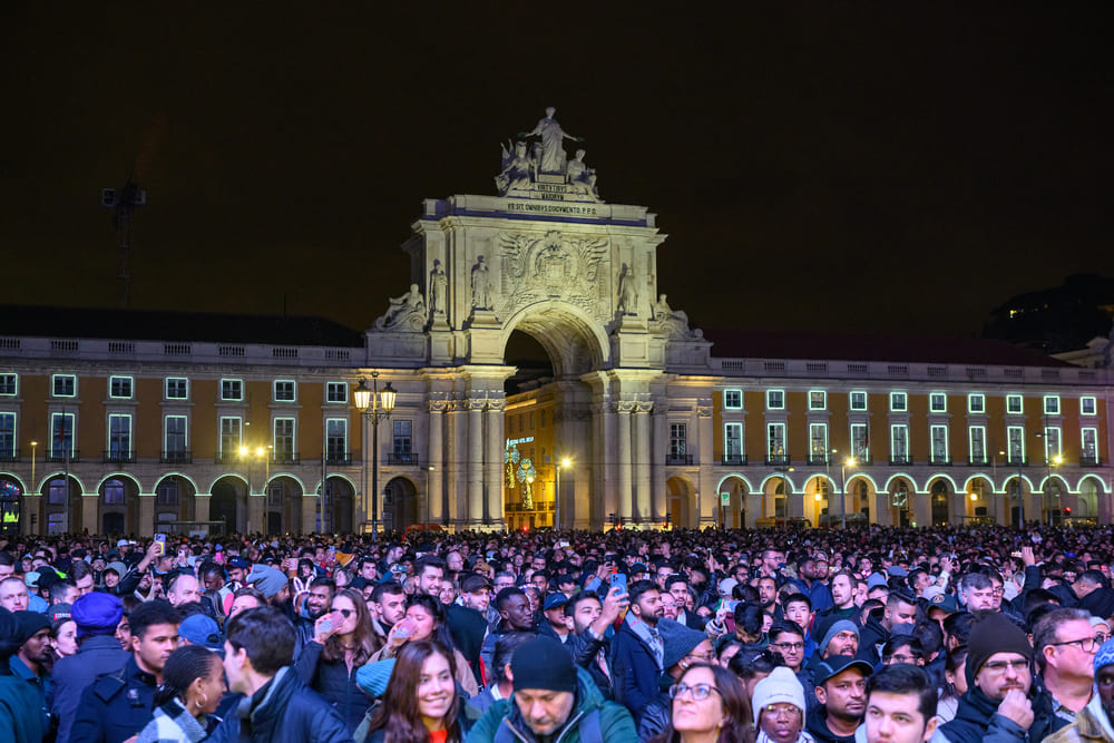 Lisboa celebrou a passagem de ano no Terreiro do Paço