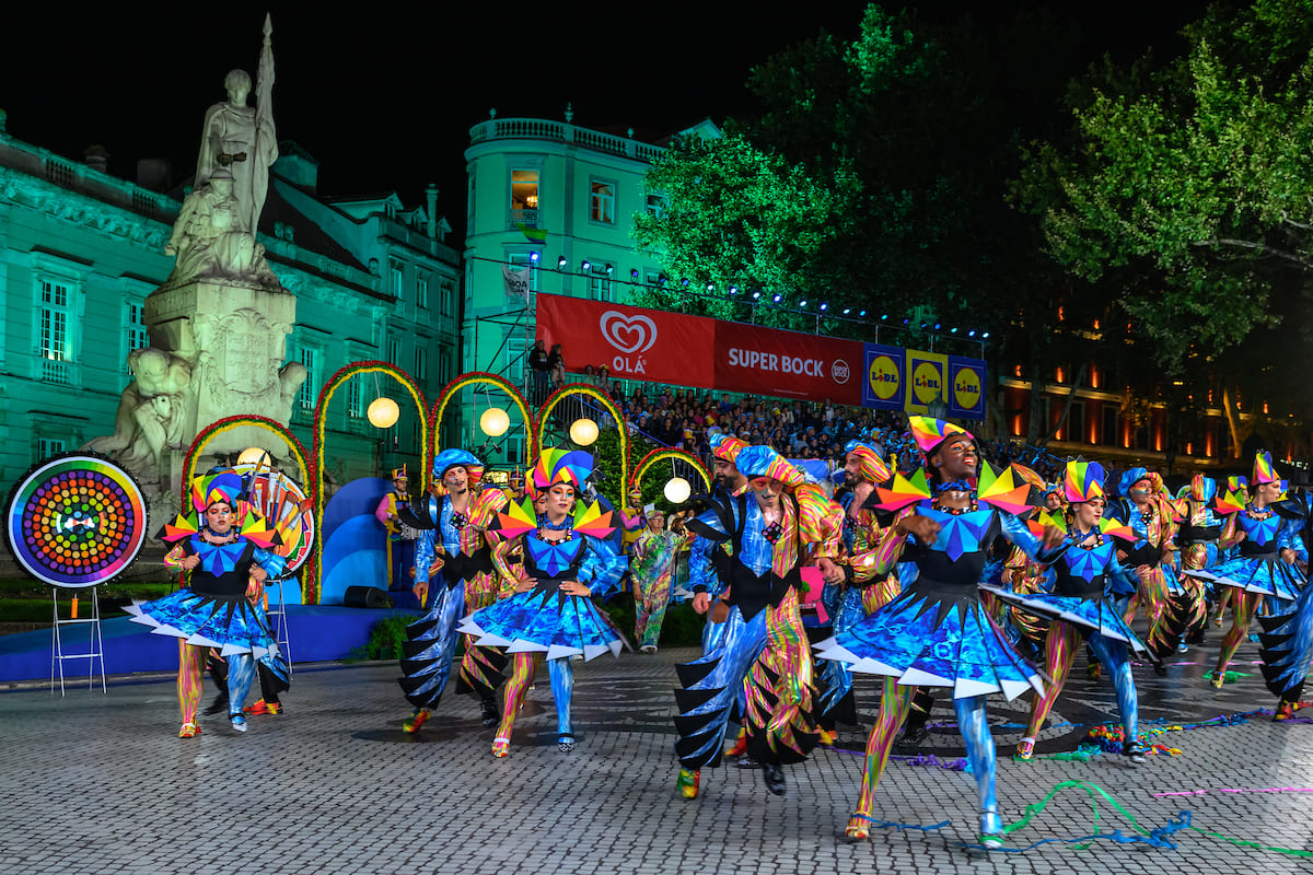 Desfile das marchas na Av. da Liberdade