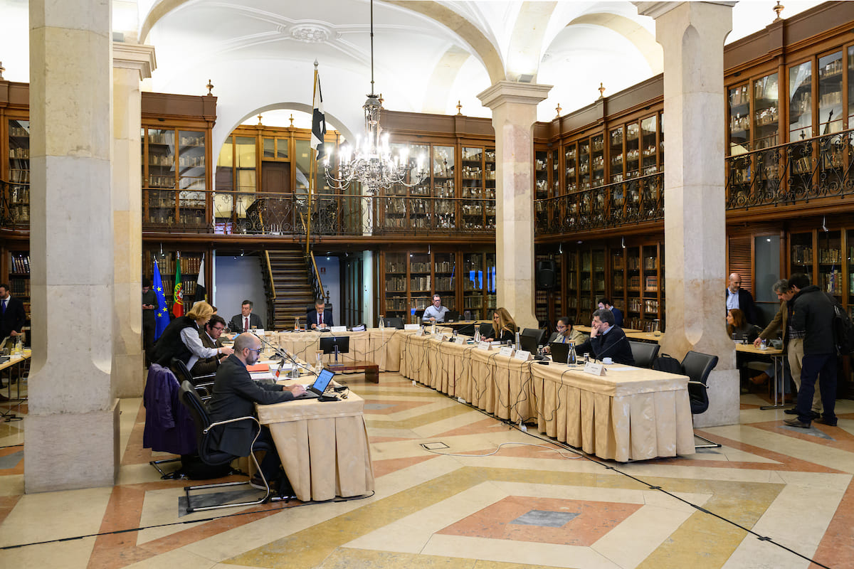 Reunião da Câmara Municipal de Lisboa - Sala do Arquivo dos paços do Concelho