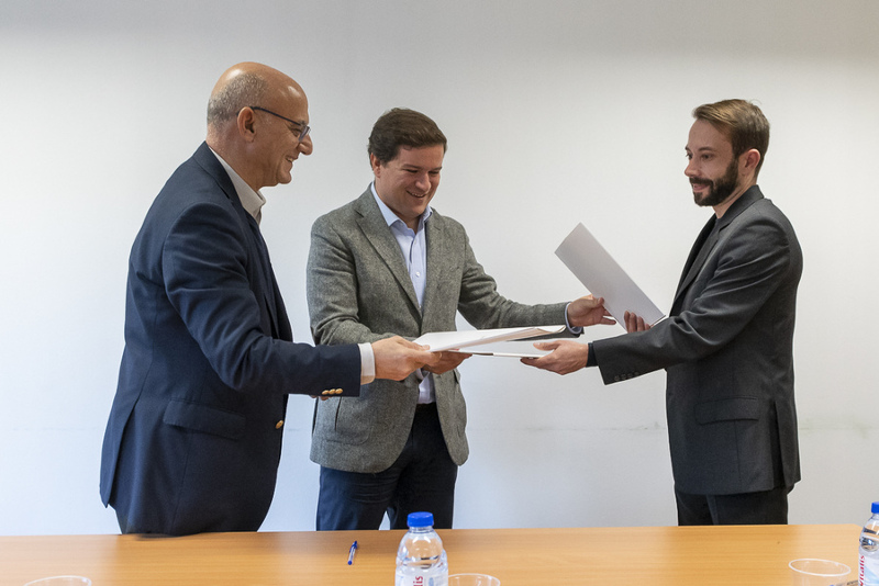 Manuel Grilo e Carlos Manuel Castro, da CML e Rodrigo Livreiro, da Animalife