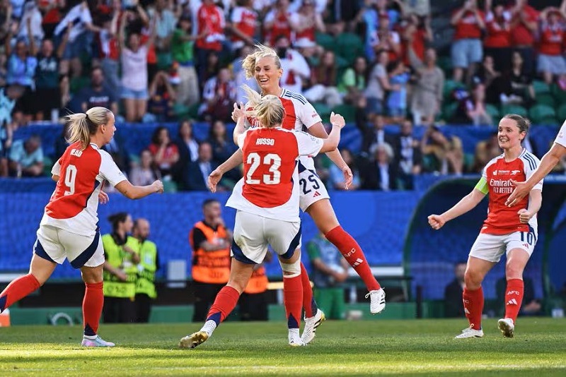 As inglesas do Arsenal Women venceram o Barcelona por 1-0, na final da “Liga dos Campeões” feminina - Estádio José Alvalade