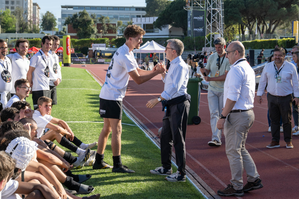 Carlos Moedas afirmou: "o rugby tem essa característica da tolerância, de juntar todos, do respeito entre todos”