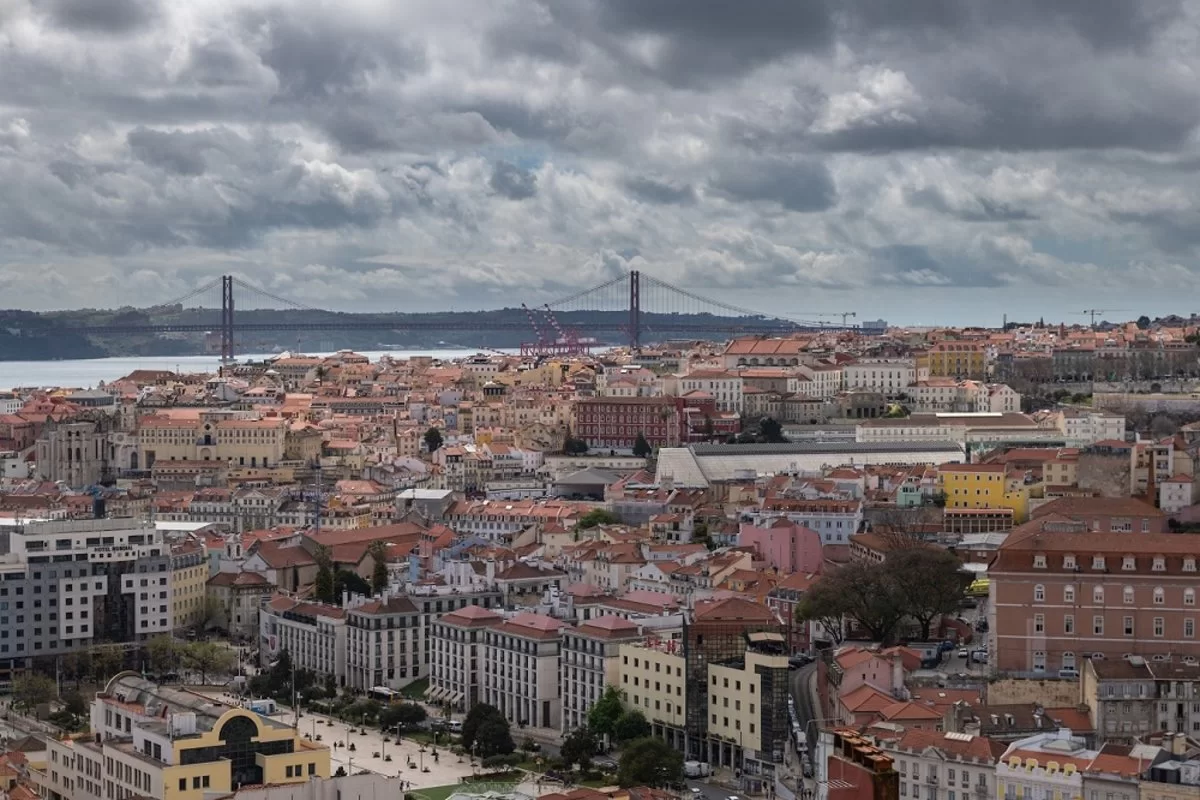 Vista aérea de Lisboa