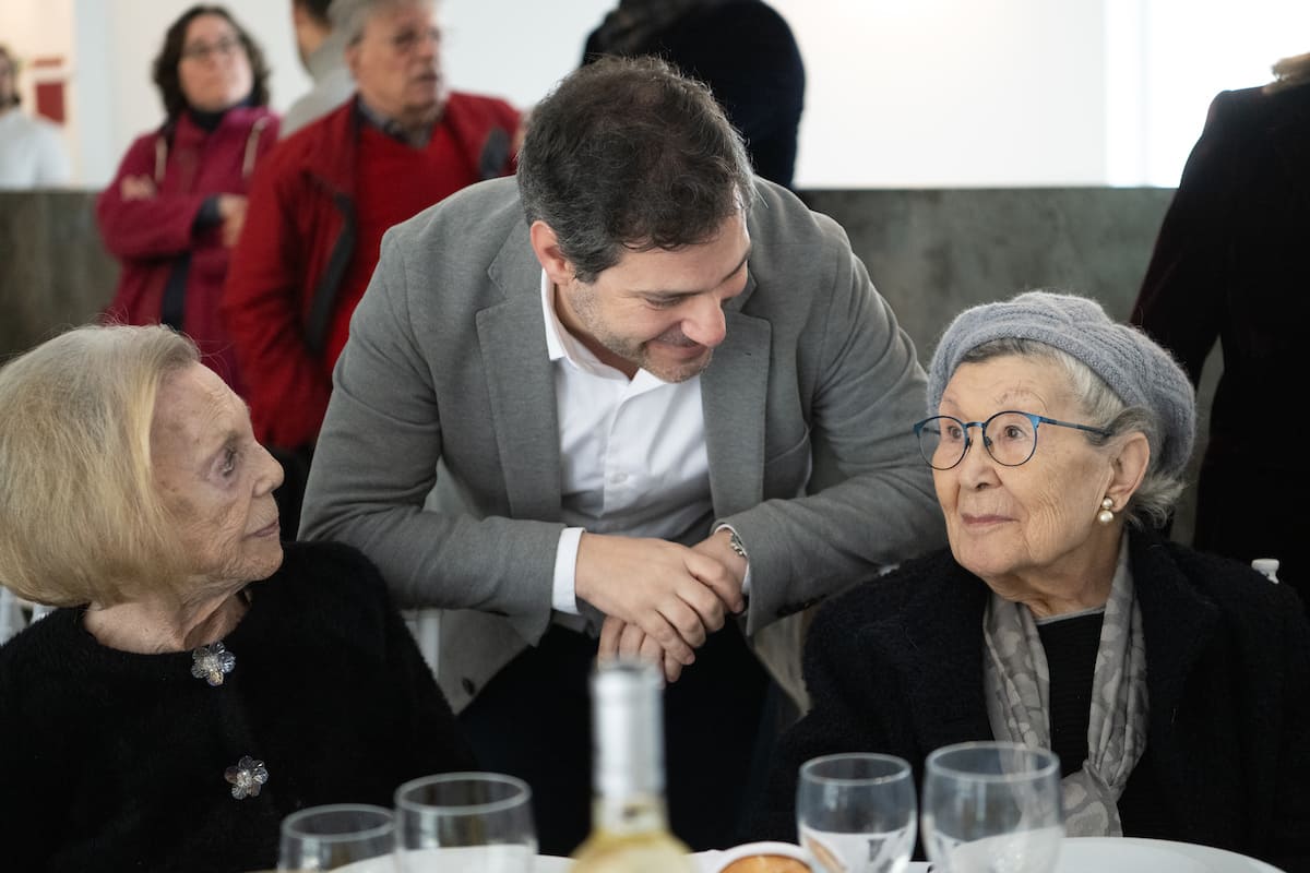 Lourdes Norberto, Diogo Moura, vereador da Cultura, e Manuela Maria