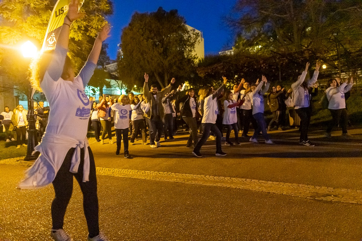 Aula de zumba, no Miradouro da Rocha do Conde de Óbidos