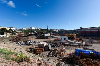 One of the entrances to the Caneiro, where the construction sites for the General Drainage Plan were set up