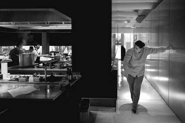 Chef Marlene na sua cozinha à espreita 