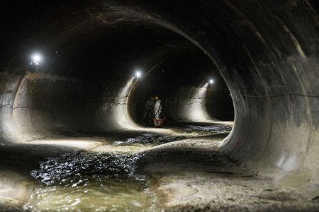 Aspeto no interior do caneiro 